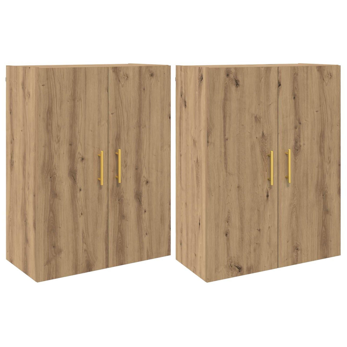 vidaXL Wall-Mounted Cabinet 2 pcs Artisan Oak 69.5 x 34 x 90 cm