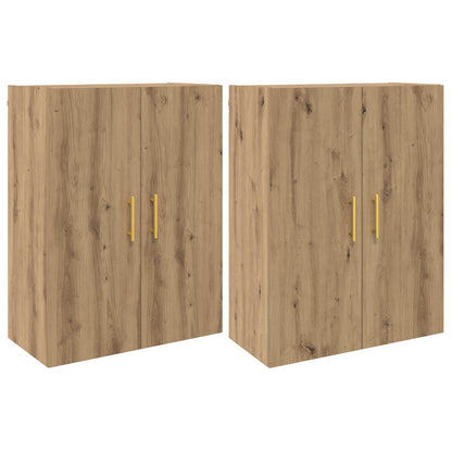 vidaXL Wall-Mounted Cabinet 2 pcs Artisan Oak 69.5 x 34 x 90 cm