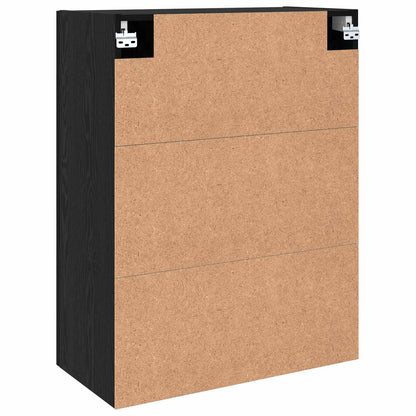 vidaXL Wall-Mounted Cabinet 2 pcs Black Oak 69.5 x 34 x 90 cm