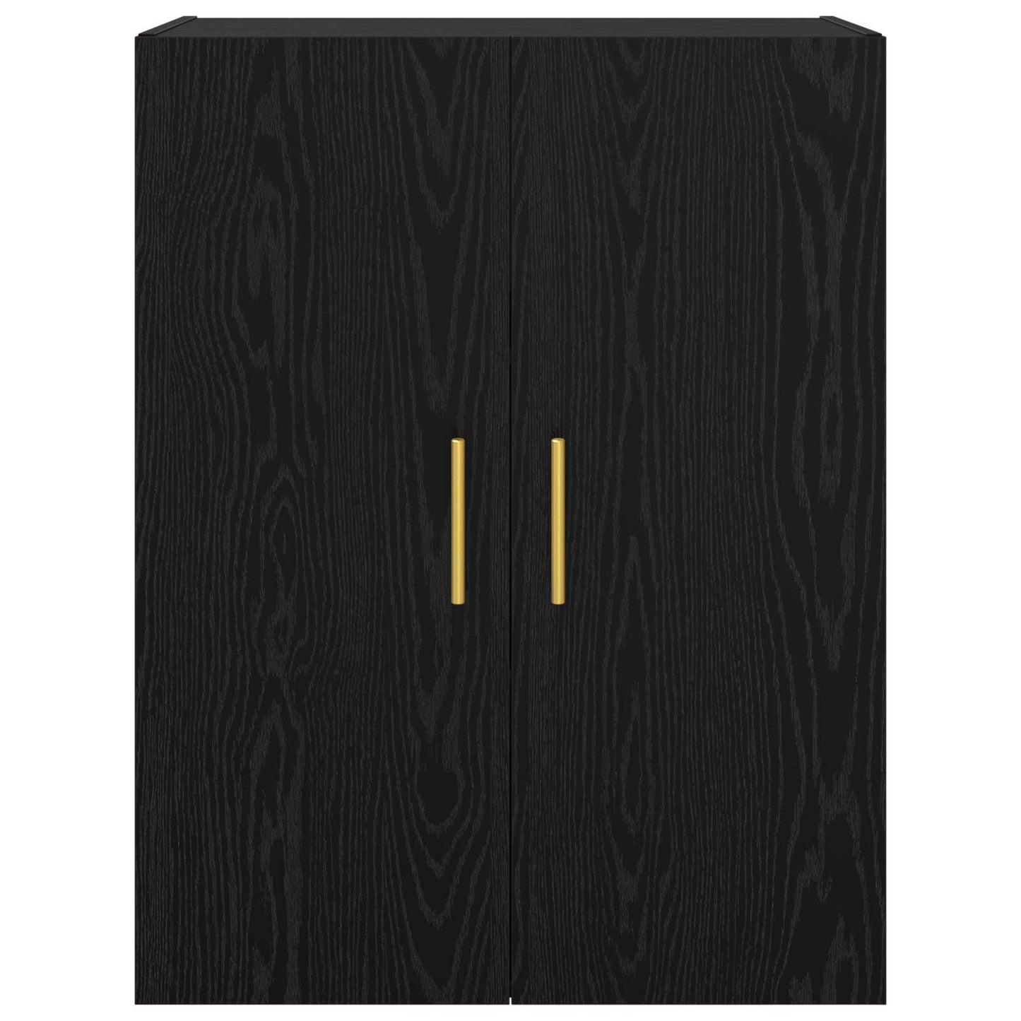 vidaXL Wall-Mounted Cabinet 2 pcs Black Oak 69.5 x 34 x 90 cm
