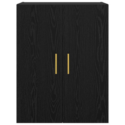 vidaXL Wall-Mounted Cabinet 2 pcs Black Oak 69.5 x 34 x 90 cm