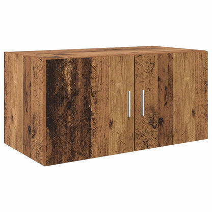 vidaXL Storage Cabinet 2 pcs Old Wood 80 x 42.5 x 225 cm