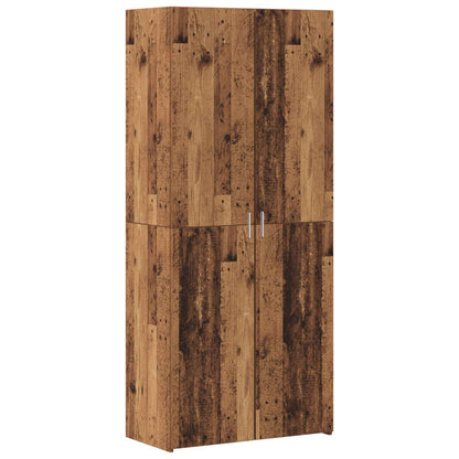 vidaXL Storage Cabinet 2 pcs Old Wood 80 x 42.5 x 225 cm