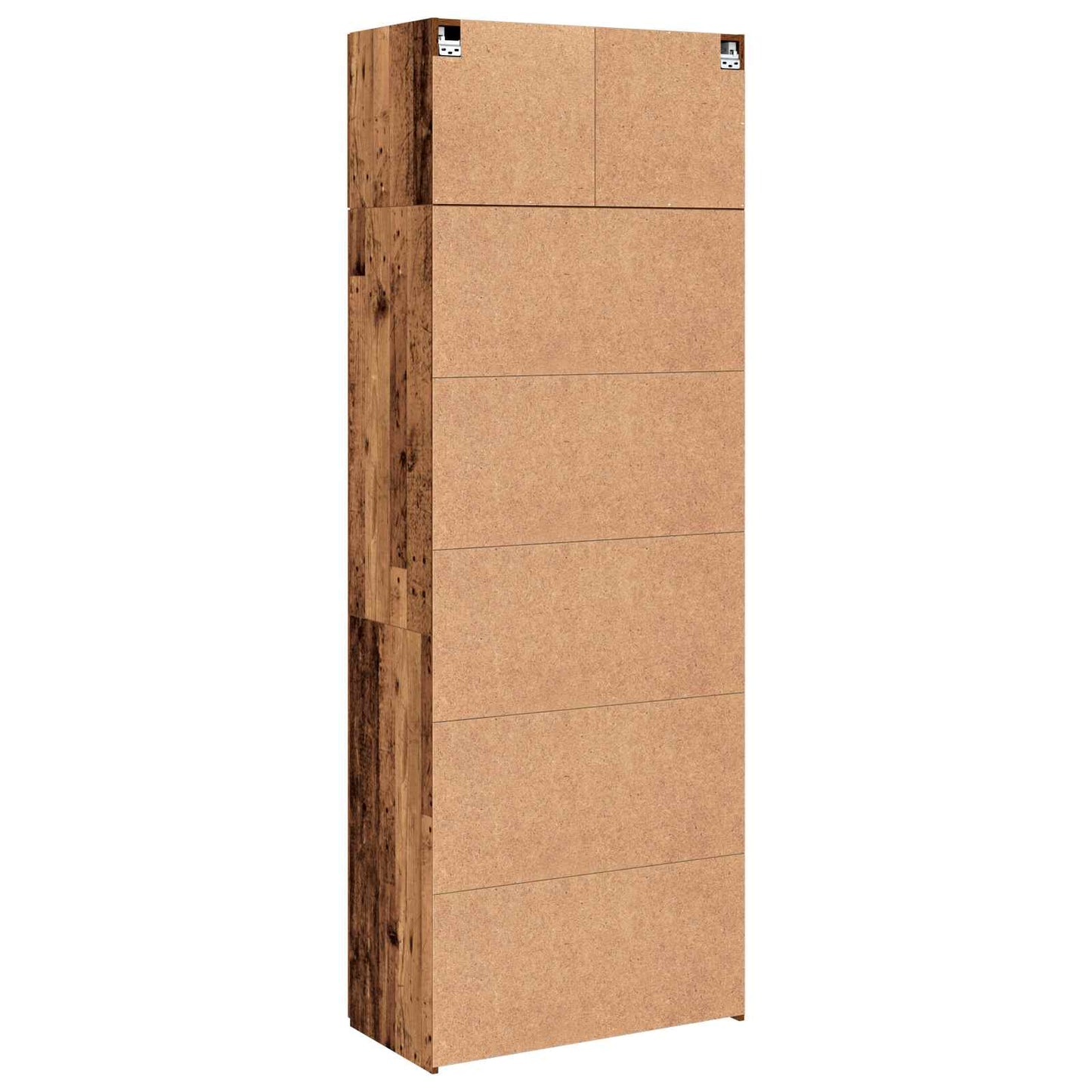 vidaXL Storage Cabinet 2 pcs Old Wood 80 x 42.5 x 225 cm