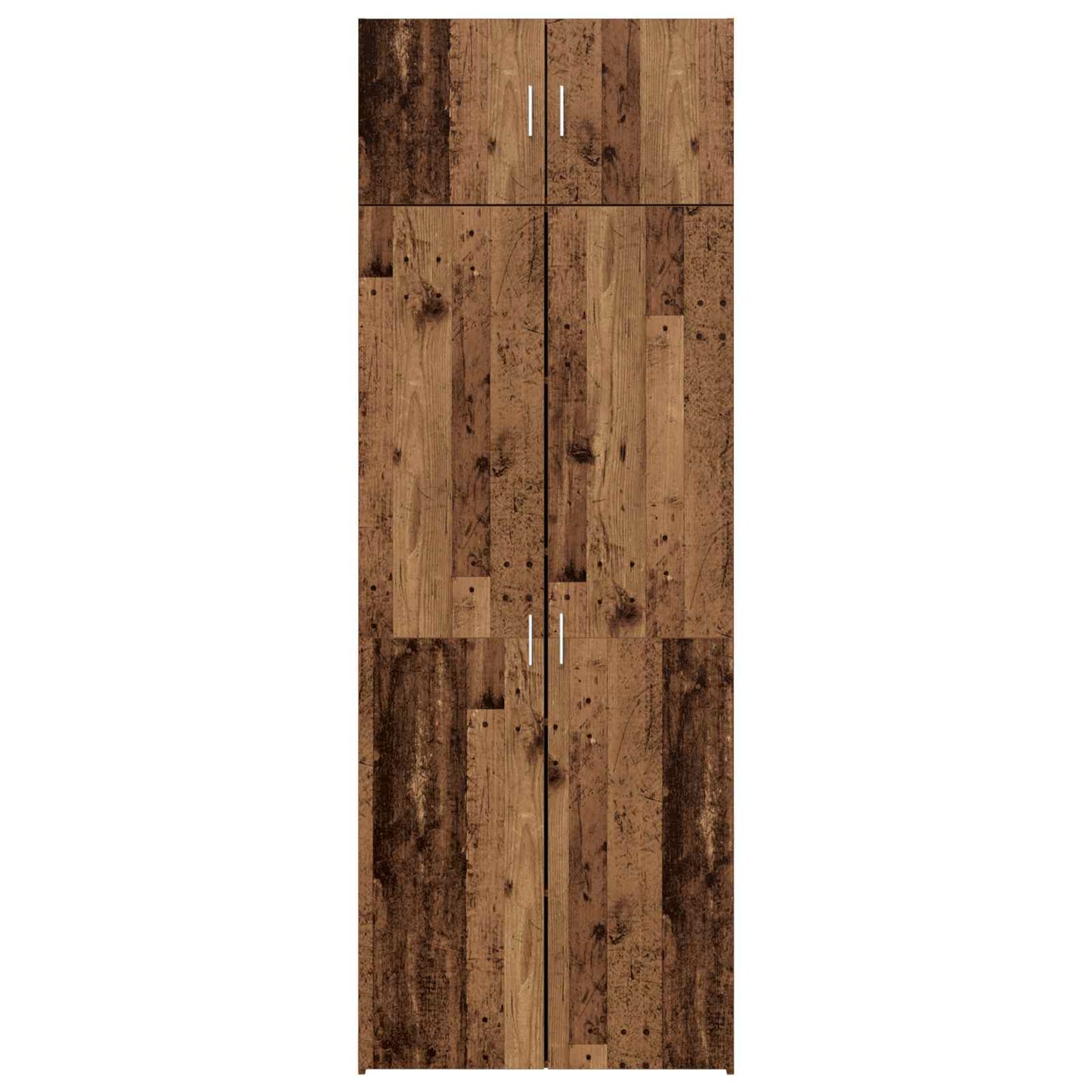 vidaXL Storage Cabinet 2 pcs Old Wood 80 x 42.5 x 225 cm