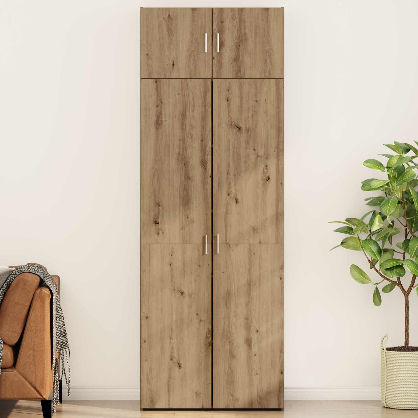vidaXL Storage Cabinet 2 pcs Artisan Oak 80 x 42.5 x 225 cm