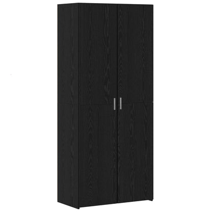 vidaXL Storage Cabinet 3 pcs Black Oak 80 x 42.5 x 225 cm