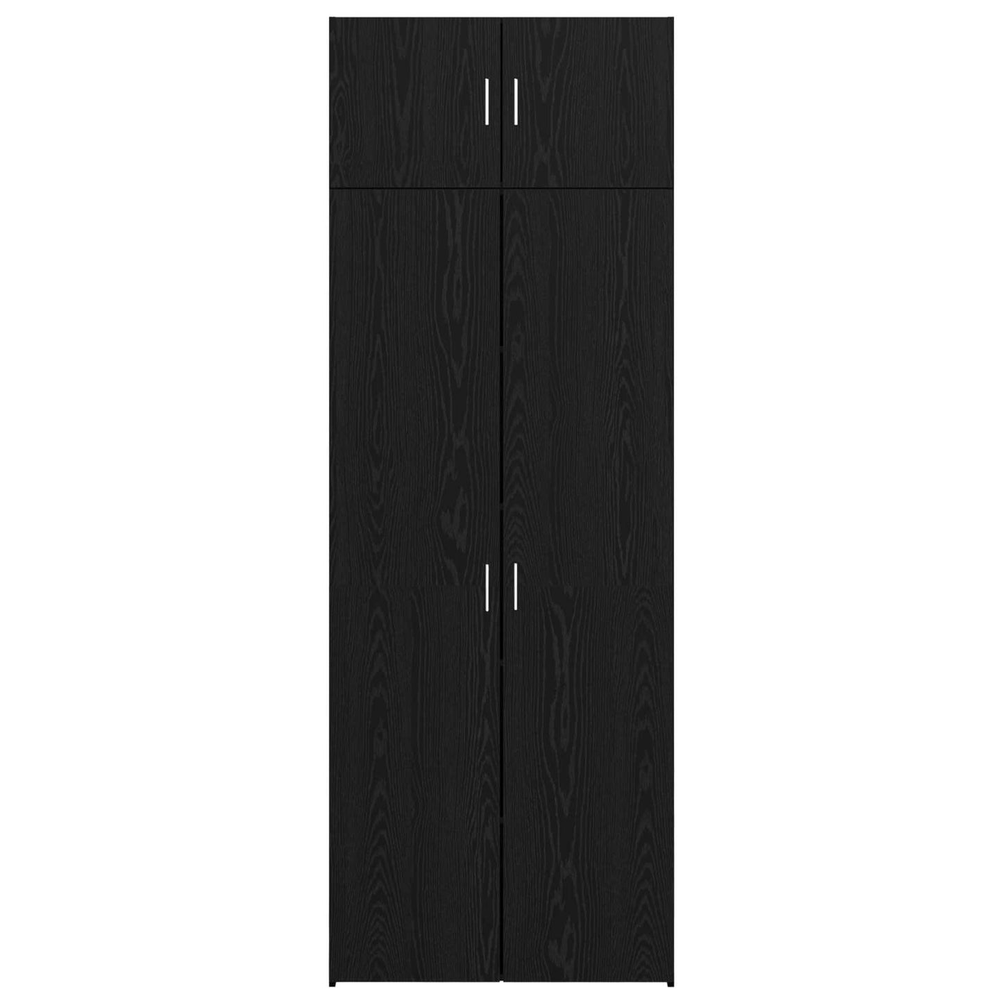 vidaXL Storage Cabinet 3 pcs Black Oak 80 x 42.5 x 225 cm