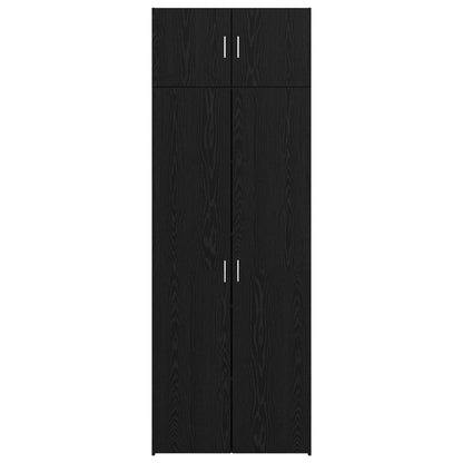vidaXL Storage Cabinet 3 pcs Black Oak 80 x 42.5 x 225 cm
