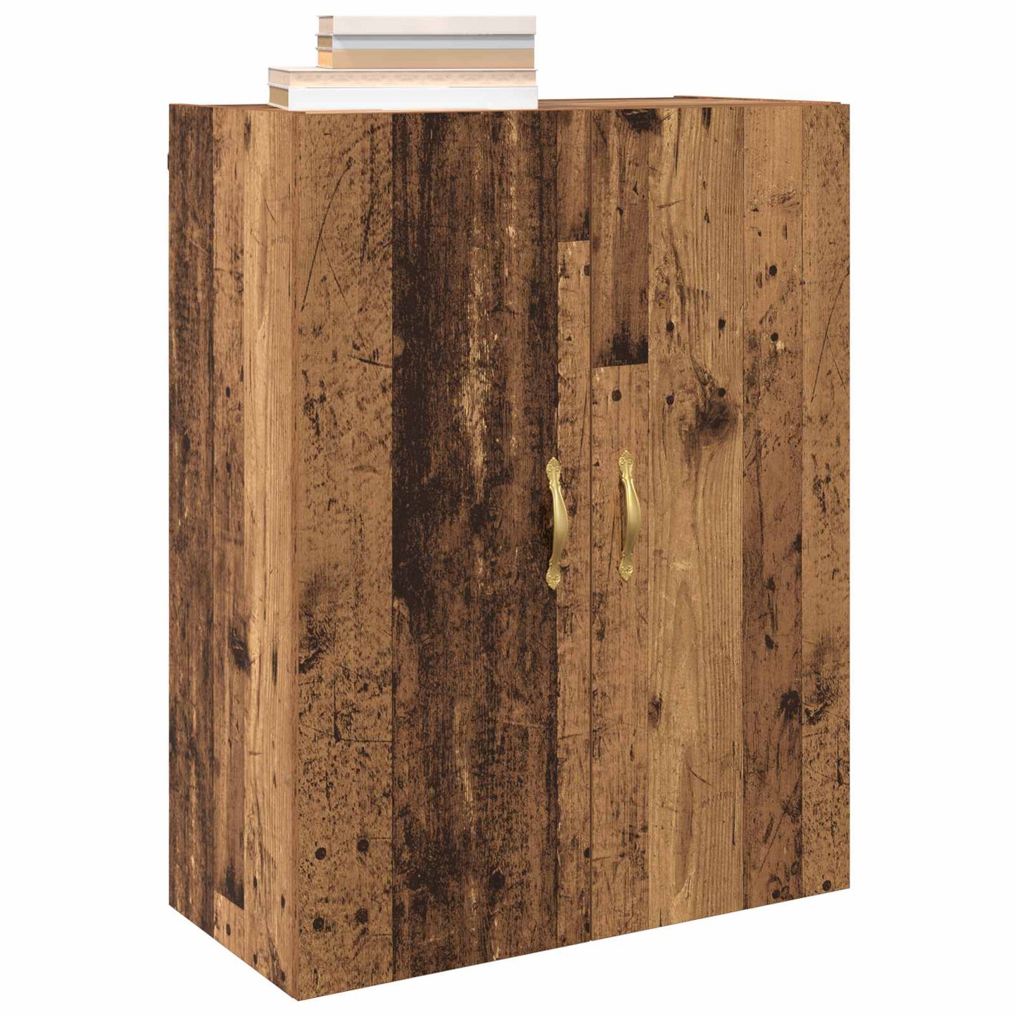 vidaXL Wall-Mounted Cabinet 2 pcs Old Wood 69.5 x 34 x 90 cm