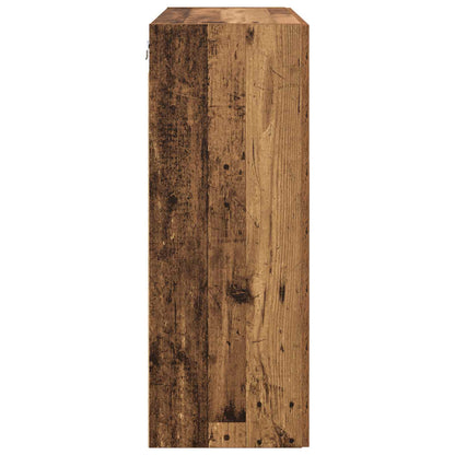 vidaXL Wall-Mounted Cabinet 2 pcs Old Wood 69.5 x 34 x 90 cm