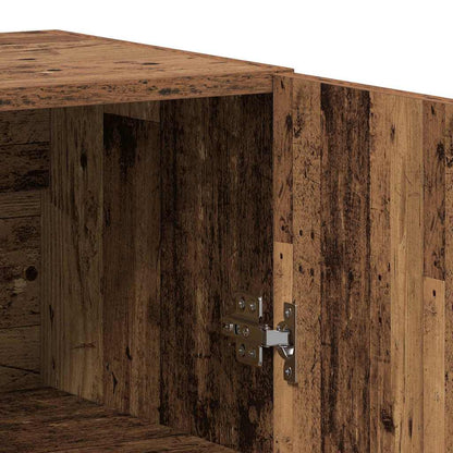 vidaXL Highboard 2 pcs Old wood Engineered wood