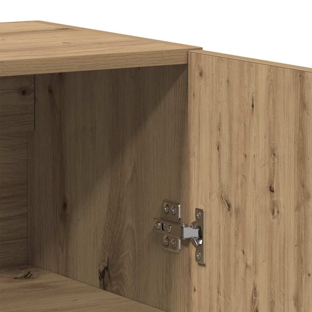 vidaXL Highboard 2 pcs Artisan oak Engineered wood