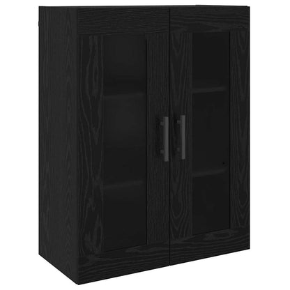 vidaXL Highboard 2 pcs Black oak 69.5 x 34 x 180 cm Engineered Wood