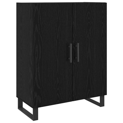 vidaXL Highboard 2 pcs Black oak 69.5 x 34 x 180 cm Engineered Wood