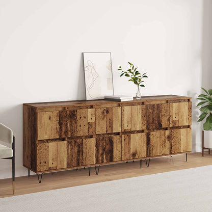 vidaXL Sideboards 3 pcs Old Wood