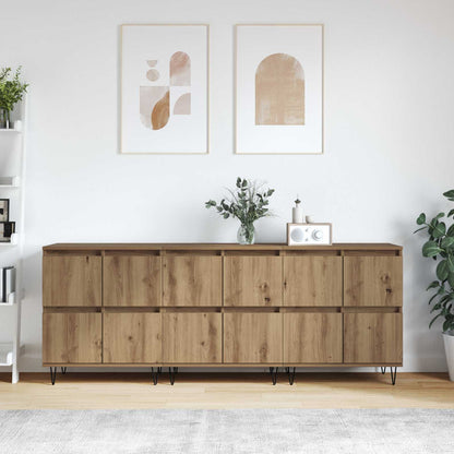 vidaXL Sideboards 3 pcs Artisan Oak