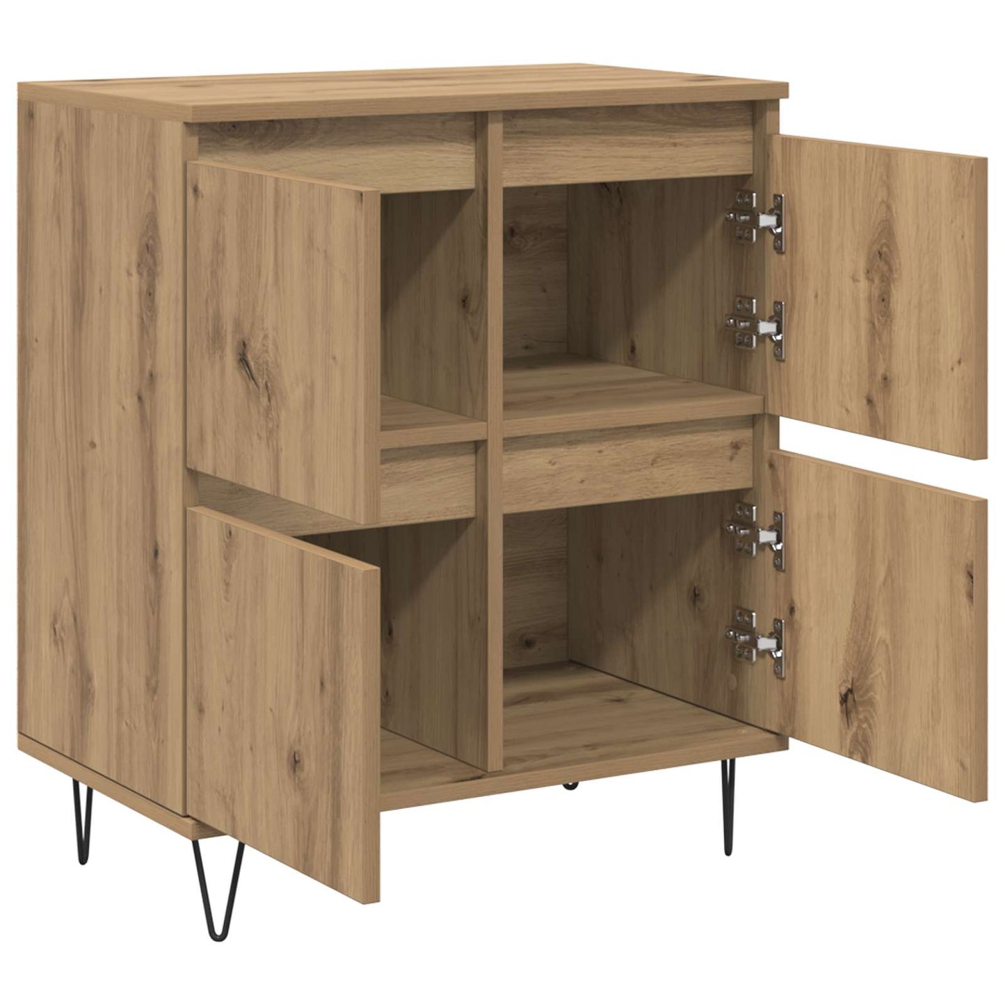 vidaXL Sideboards 3 pcs Artisan Oak