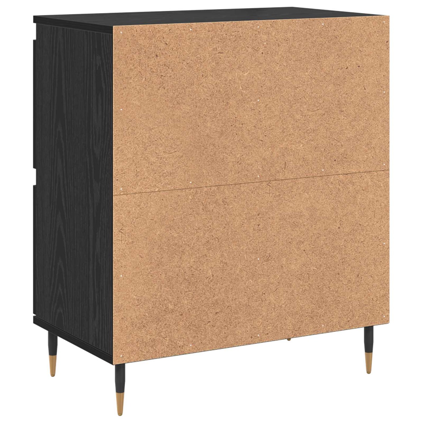 vidaXL Storage Cabinet 2 pcs Black Oak 60 x 35 x 70 cm