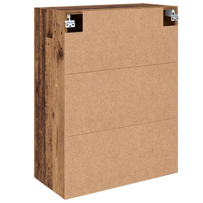 vidaXL Wall-Mounted Cabinet 2 pcs Old Wood 69.5 x 34 x 90 cm