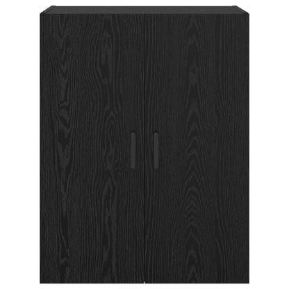 vidaXL Wall-Mounted Cabinet 2 pcs Black Oak 69.5 x 34 x 90 cm