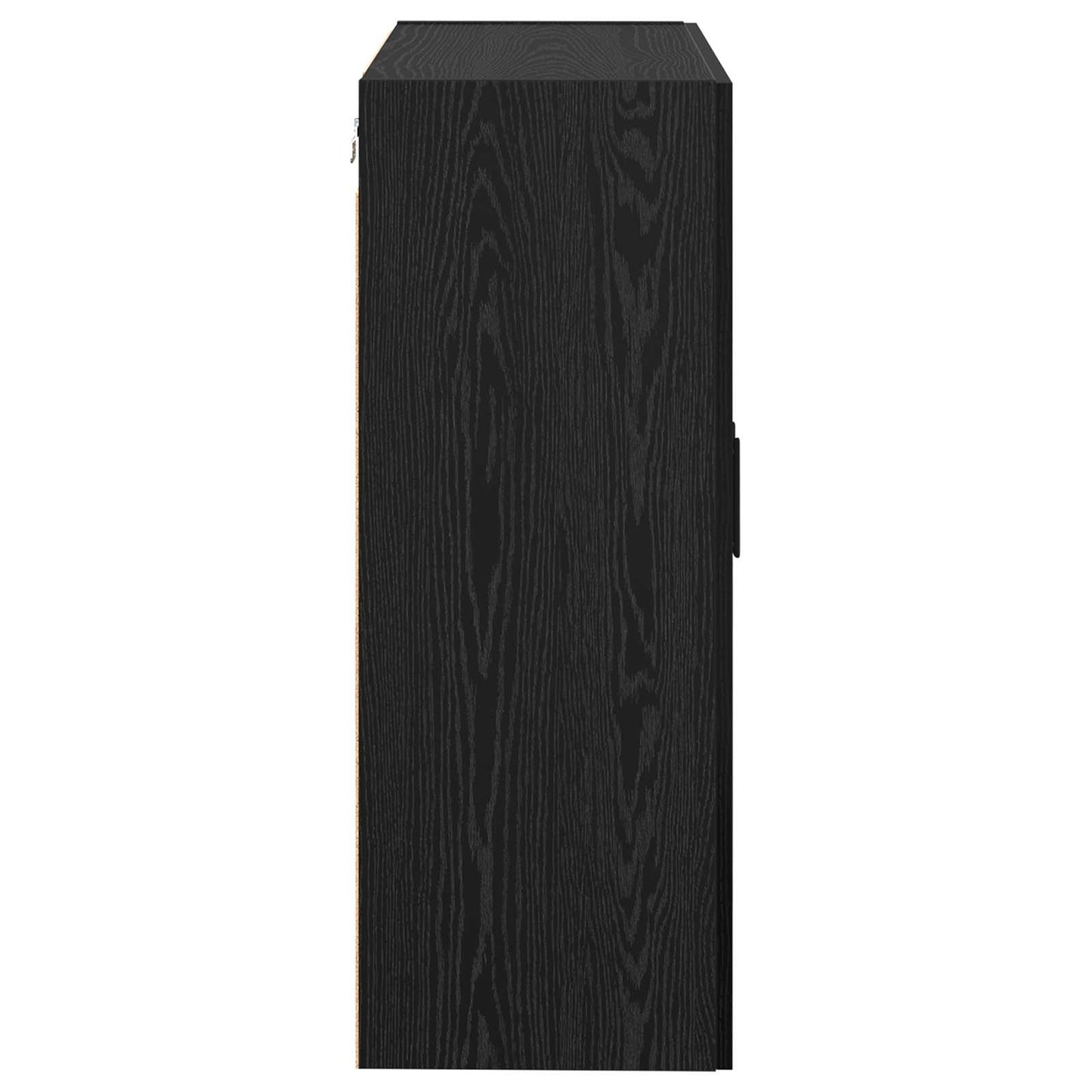 vidaXL Wall-Mounted Cabinet 2 pcs Black Oak 69.5 x 34 x 90 cm