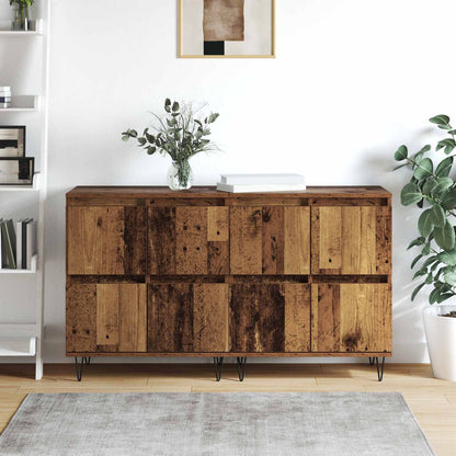 vidaXL Sideboards 2 pcs Old wood