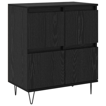 vidaXL Sideboards 2 pcs Black oak