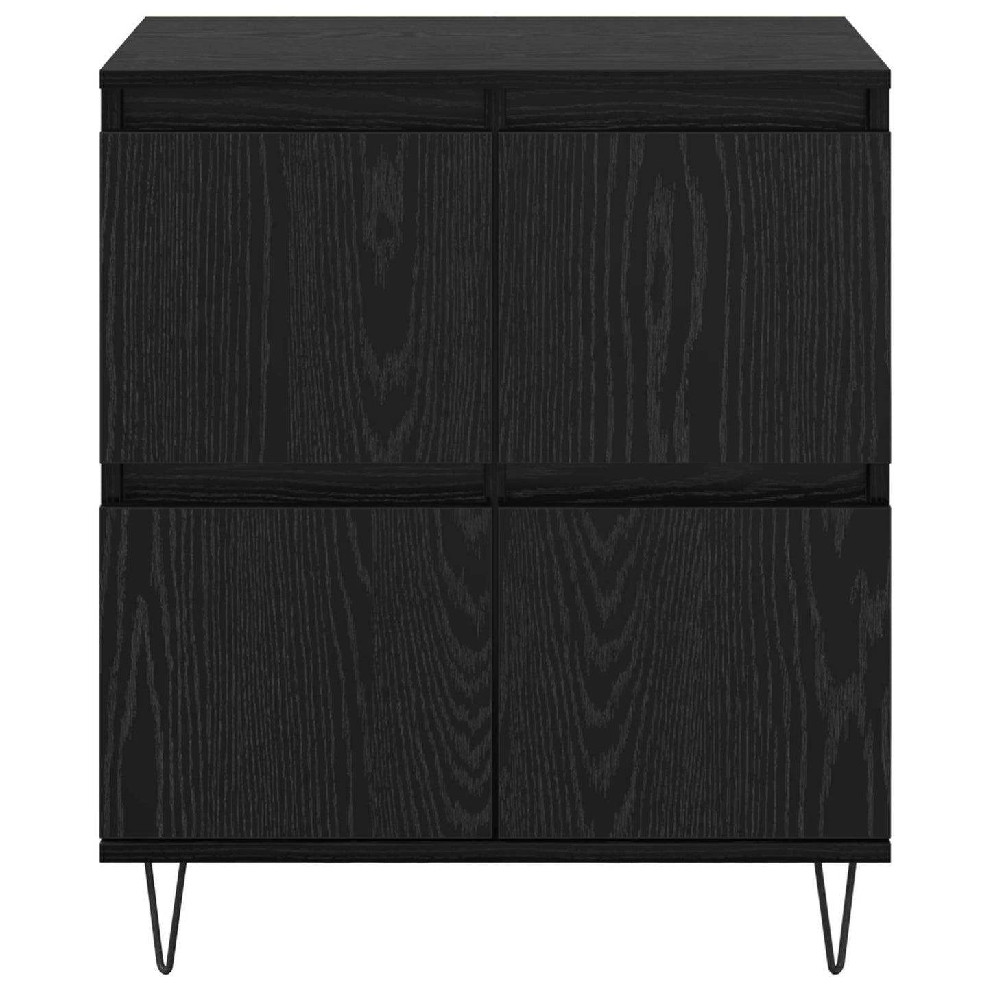 vidaXL Sideboards 2 pcs Black oak