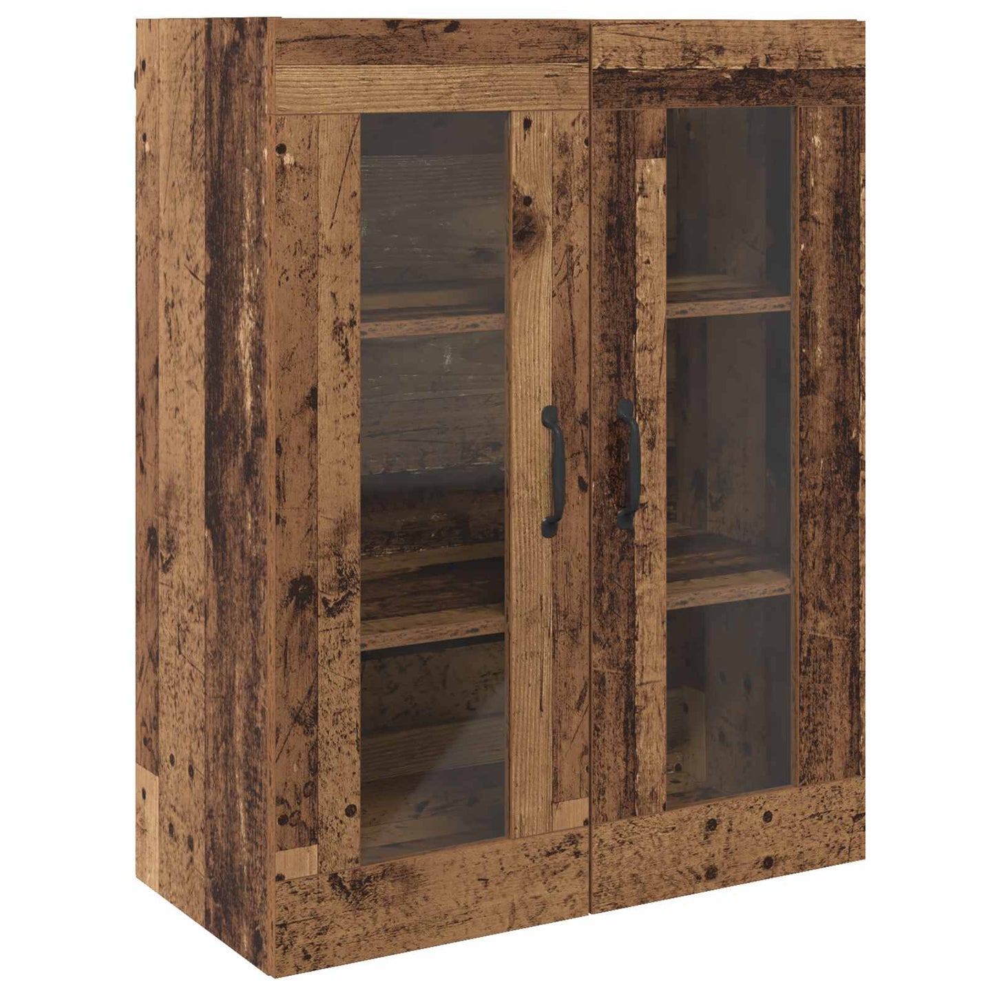 vidaXL Wall Mounted Cabinets 2 pcs Old wood 69.5 x 34 x 90 cm