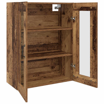 vidaXL Wall Mounted Cabinets 2 pcs Old wood 69.5 x 34 x 90 cm