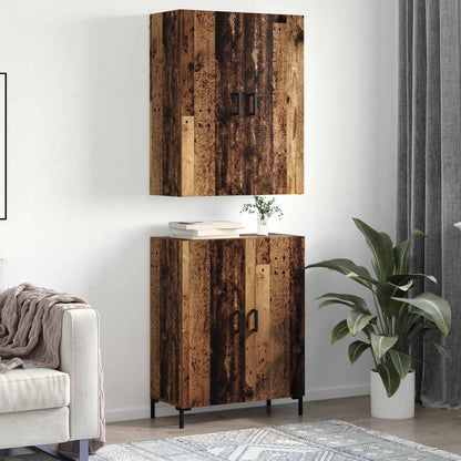 vidaXL Highboard Old wood 69.5 x 34 x 180 cm Engineered Wood
