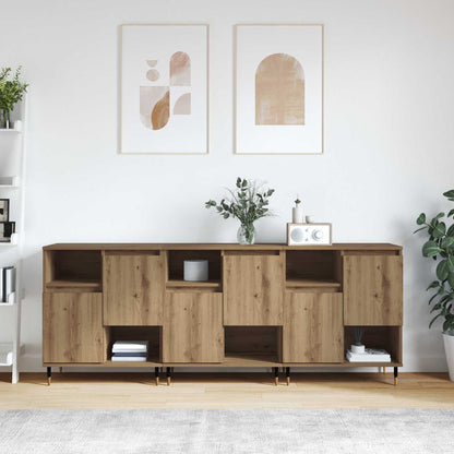 vidaXL Sideboards 3 pcs Artisan Oak