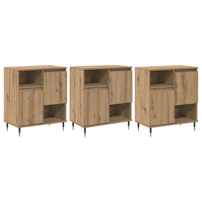 vidaXL Sideboards 3 pcs Artisan Oak