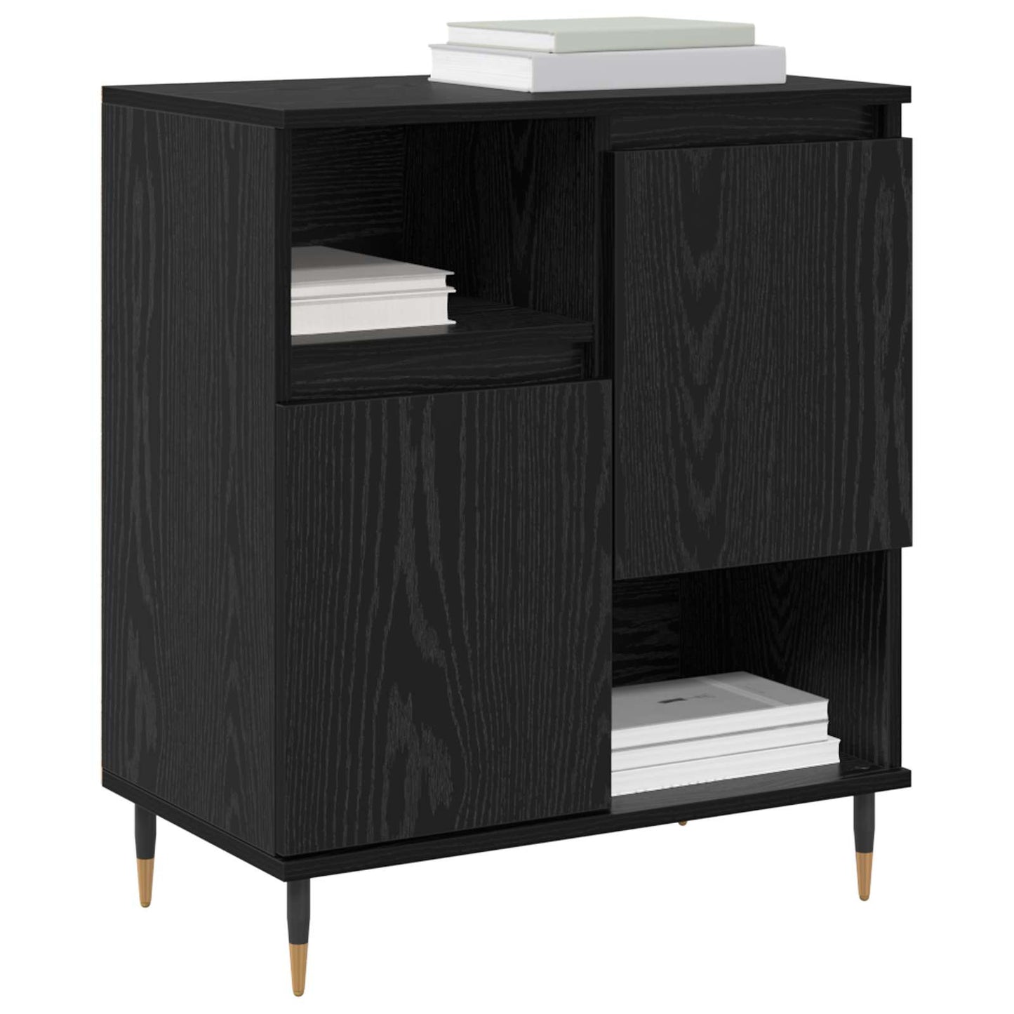 vidaXL Sideboards 3 pcs Black Oak