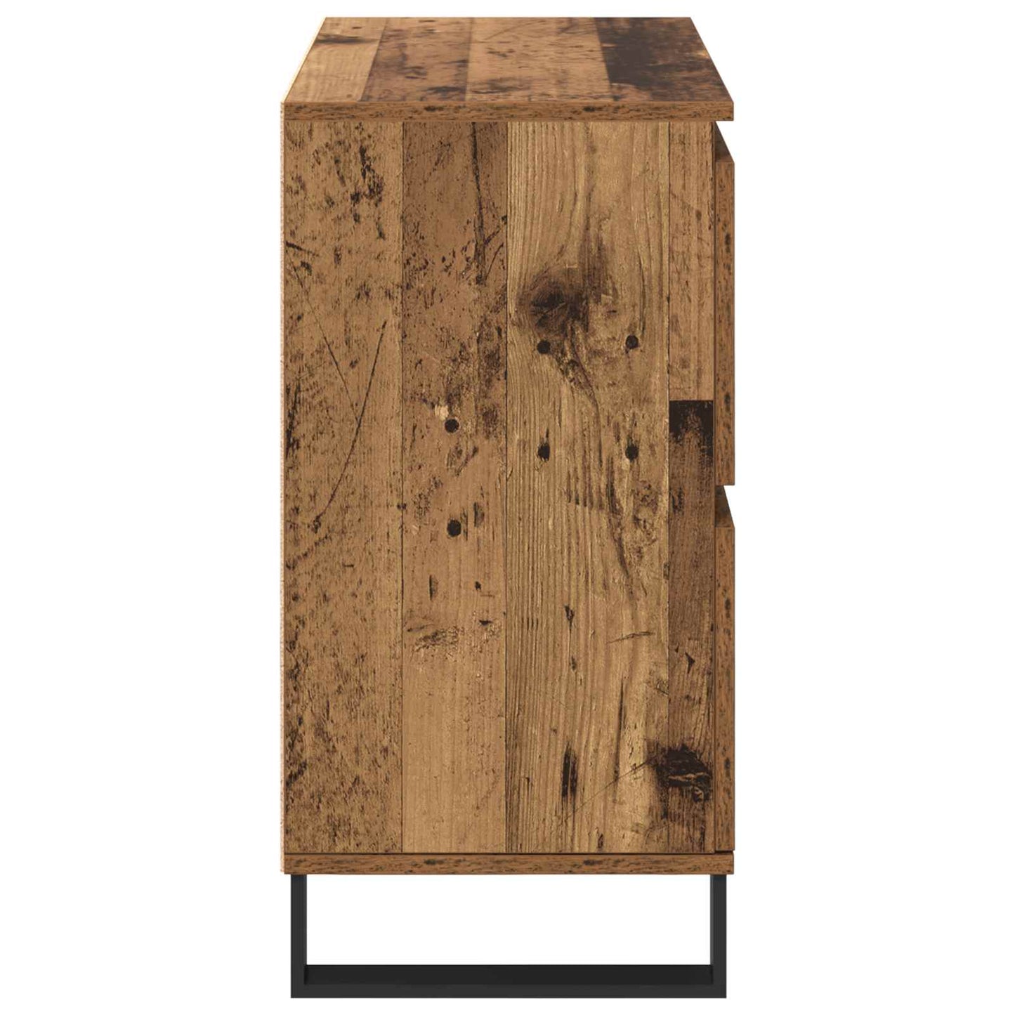 vidaXL Sideboard 2 pcs Old Wood 60 x 35 x 70 cm
