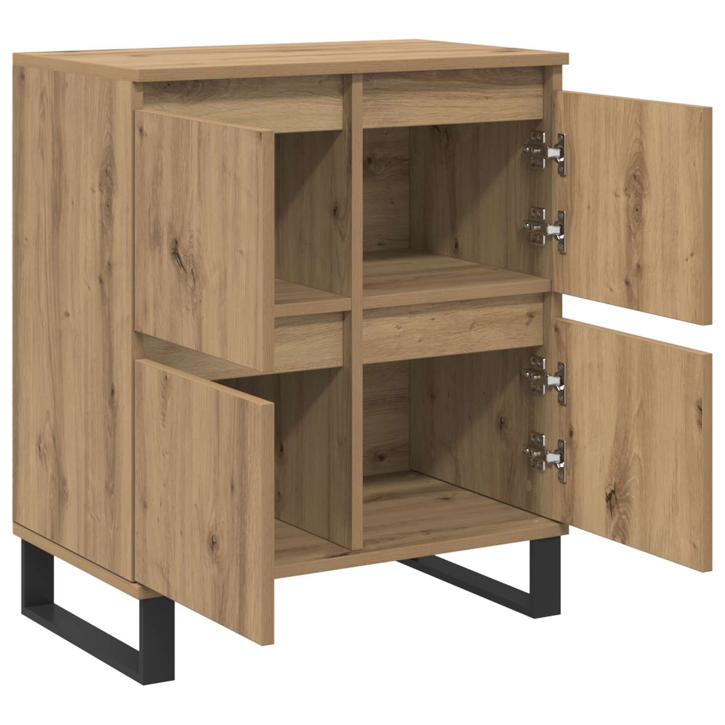 vidaXL Sideboard 2 pcs Artisan Oak 60 x 35 x 70 cm