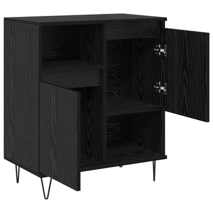 vidaXL Sideboard 2 pcs Black Oak 60 x 35 x 70 cm