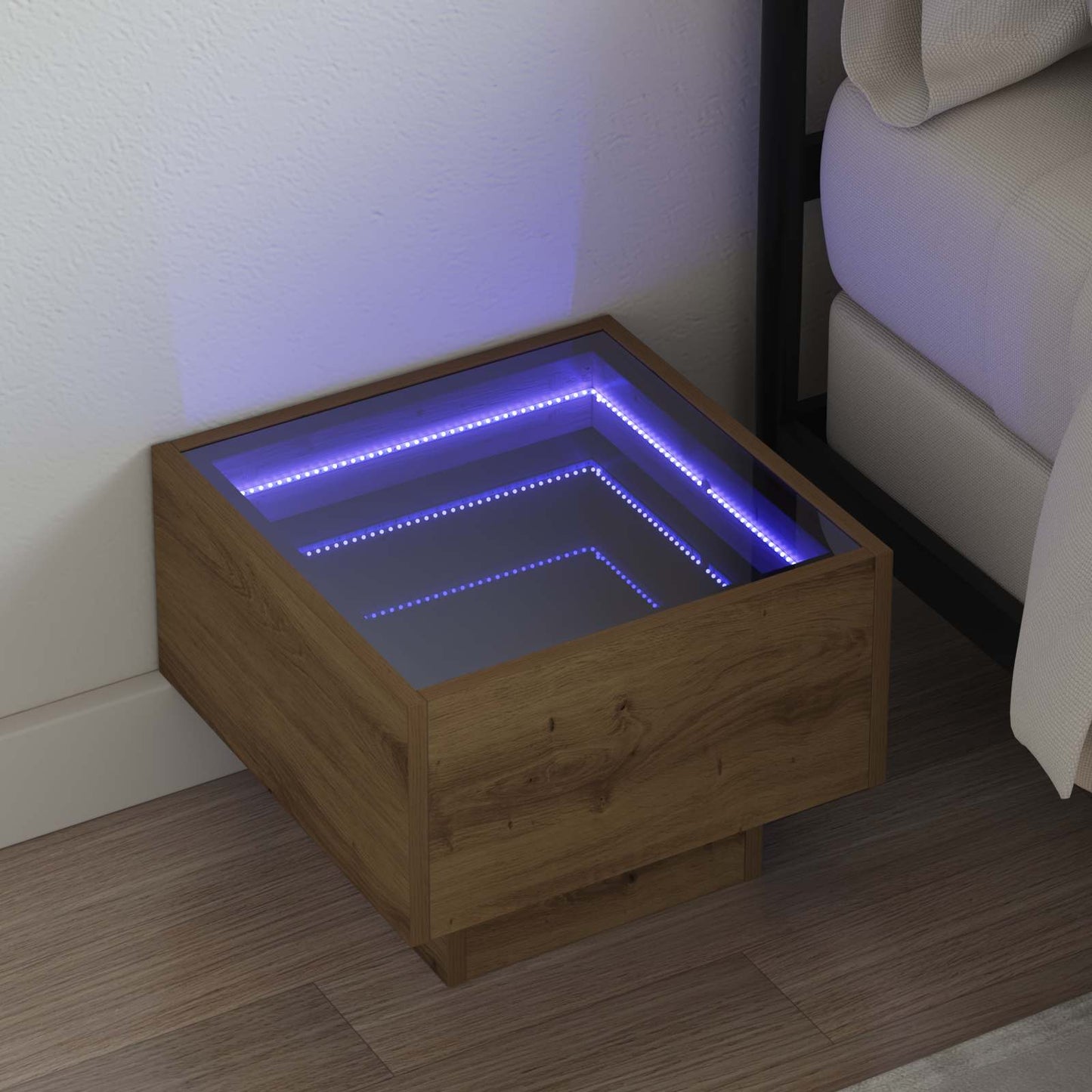 vidaXL Coffee Table Artisan Oak 40 x 40 x 30 cm Engineered wood