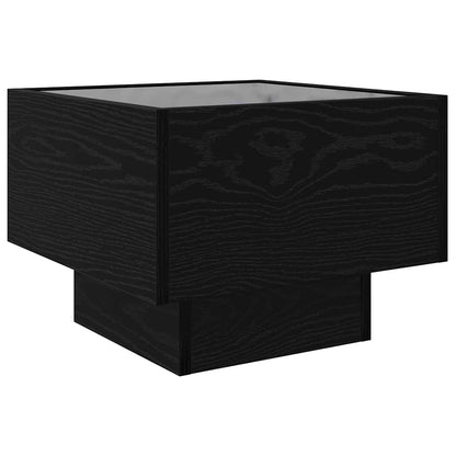 vidaXL Coffee Table Black Oak 40 x 40 x 30 cm Engineered wood