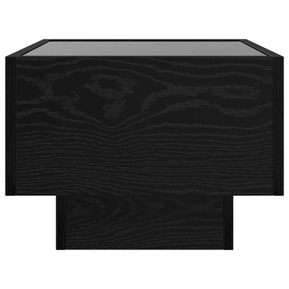 vidaXL Coffee Table Black Oak 40 x 40 x 30 cm Engineered wood