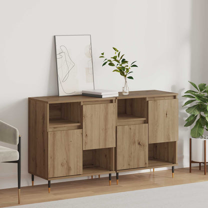 vidaXL Sideboards 2 pcs Artisan oak