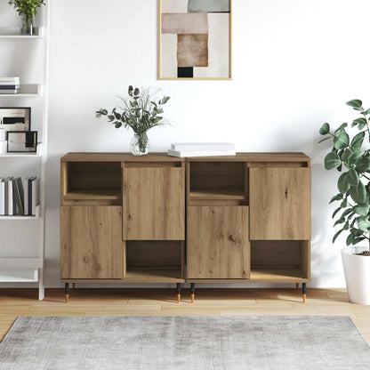 vidaXL Sideboards 2 pcs Artisan oak