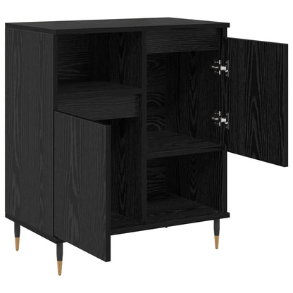 vidaXL Sideboards 2 pcs Black oak