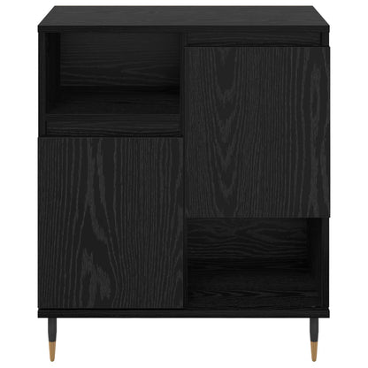 vidaXL Sideboards 2 pcs Black oak