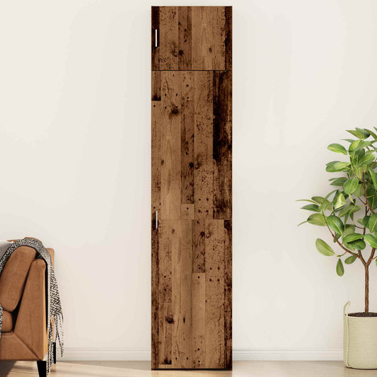 vidaXL Sideboard 2 pcs Old Wood 50 x 41 x225 cm
