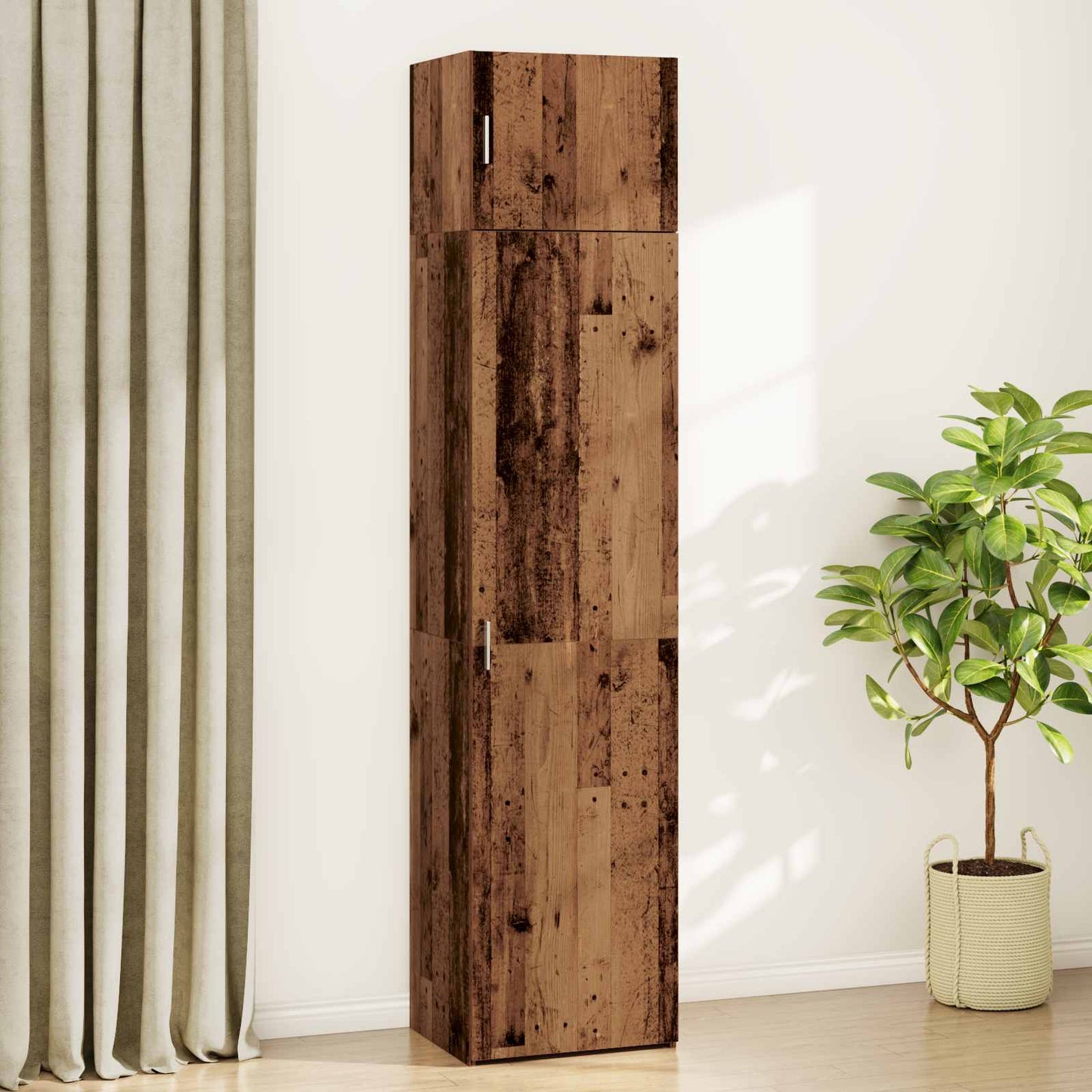 vidaXL Sideboard 2 pcs Old Wood 50 x 41 x225 cm