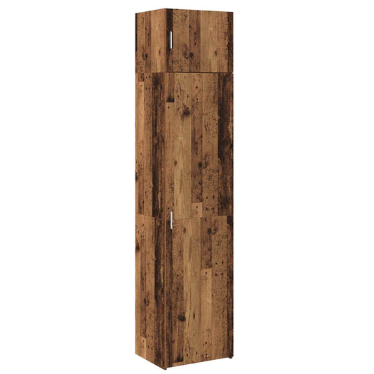 vidaXL Sideboard 2 pcs Old Wood 50 x 41 x225 cm