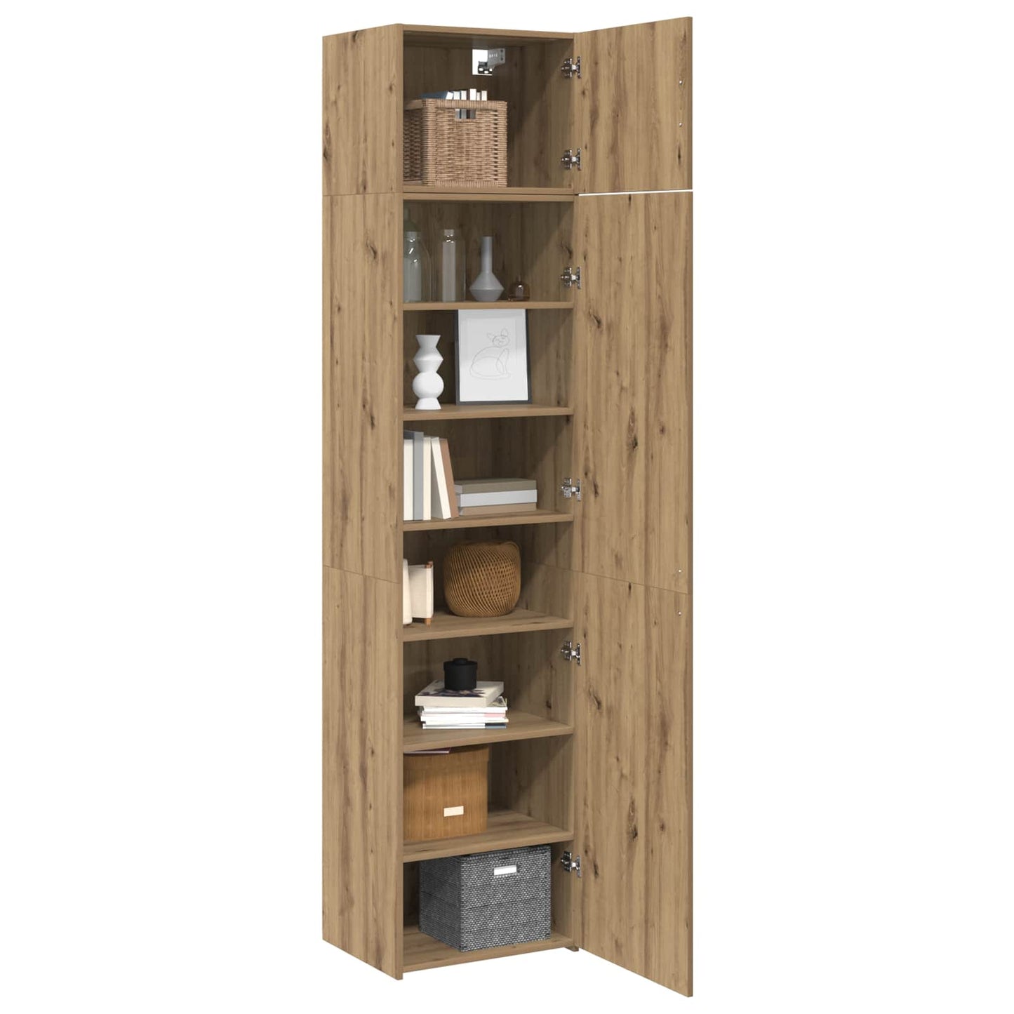 vidaXL Sideboard 2 pcs Artisan Oak 50 x 41 x225 cm