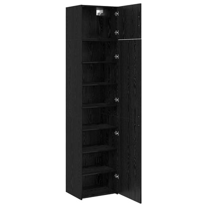 vidaXL Sideboard 2 pcs Black Oak 50 x 41 x225 cm